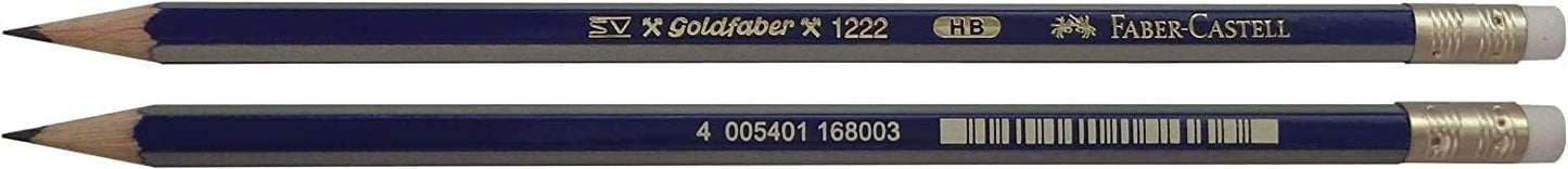 Faber‑Castell Goldfaber HB Graphite Pencils Pack of 12 with Eraser