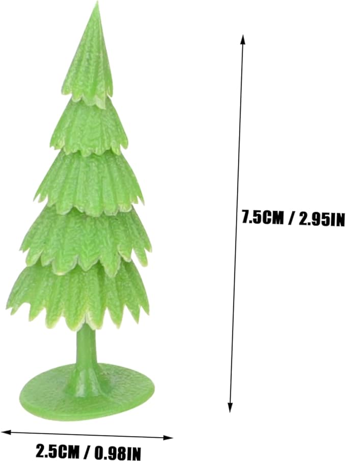 Detachable Holly Mini Trees for Aquarium, Terrarium & Fairy Gardens 10 pcs