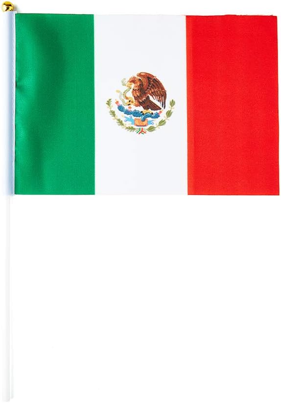 Mexico Flag – A5 Size Handheld (Pack of 5)