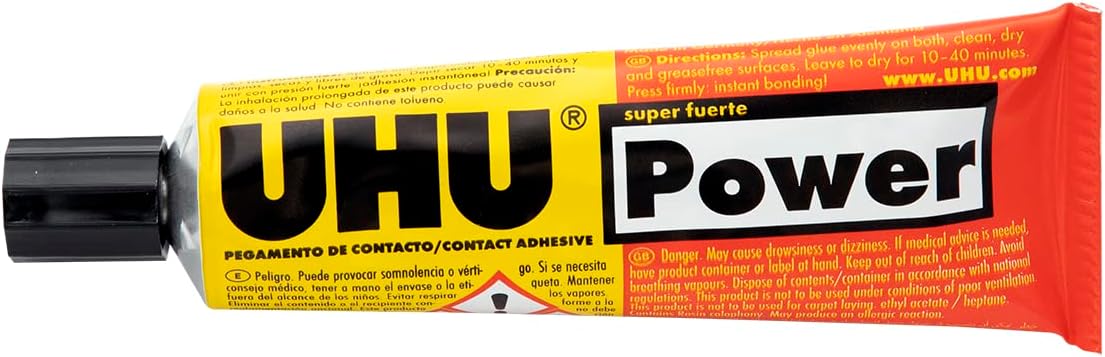 UHU Power Contact Adhesive Glue 50ml Super Strong Multipurpose