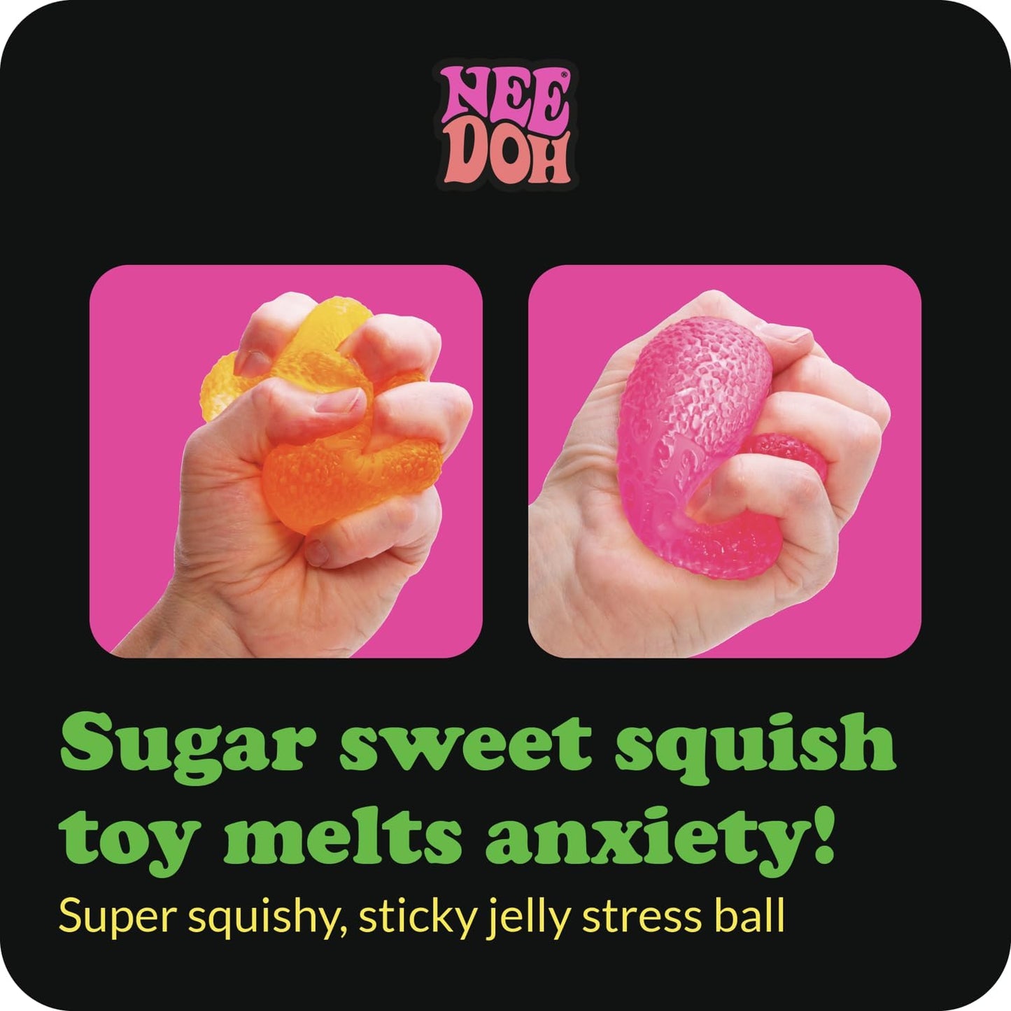 NeeDoh Gumdrop – Purple Squishy Sensory Fidget Toy