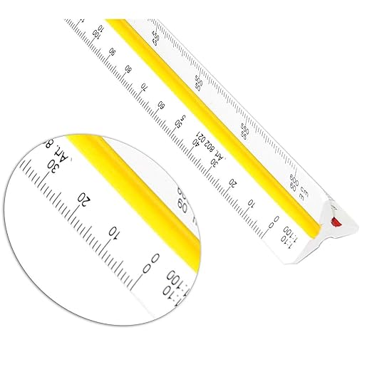 Qatalitic 30 cm Triangular Scale Ruler – Multi-Scale Measuring Tool for Drawing & Drafting