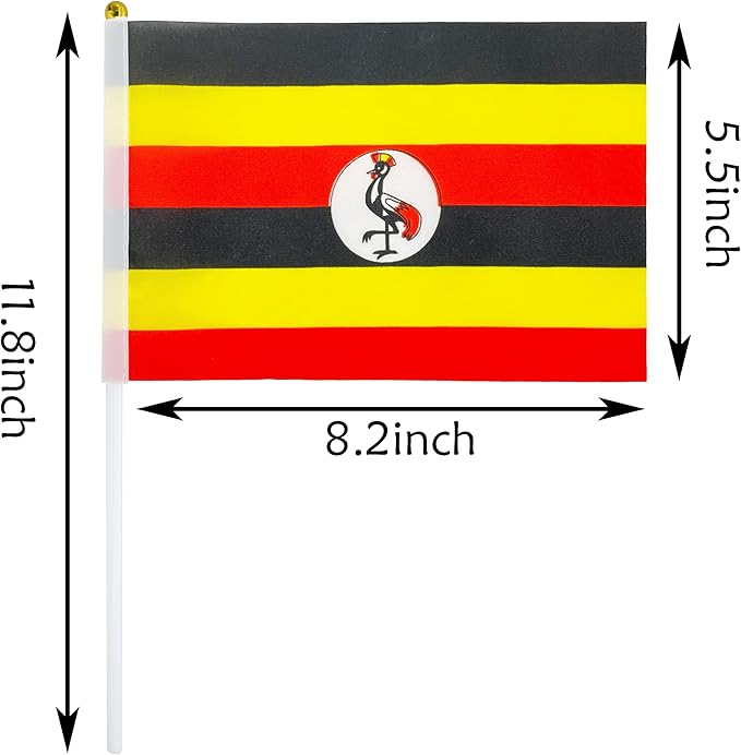 Uganda Flag – A5 Size Handheld (Pack of 5)