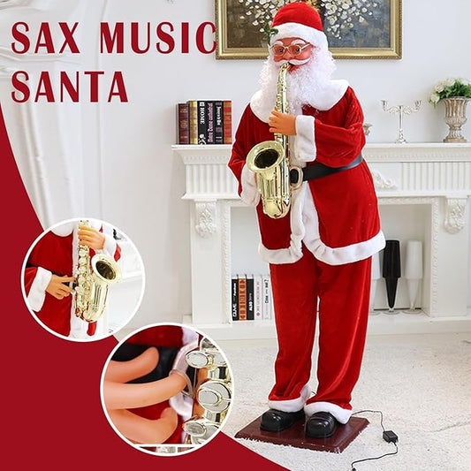 Animated Saxophone Santa – Dancing & Musical Christmas Display