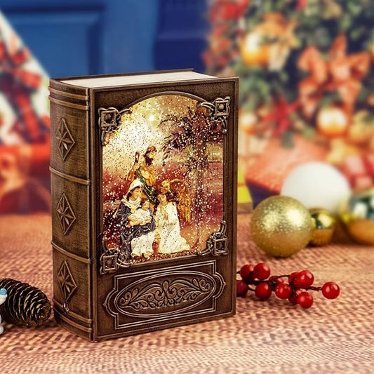 Christmas Snow Lantern, USB Powered & Battery, Holiday Decorations Gifts