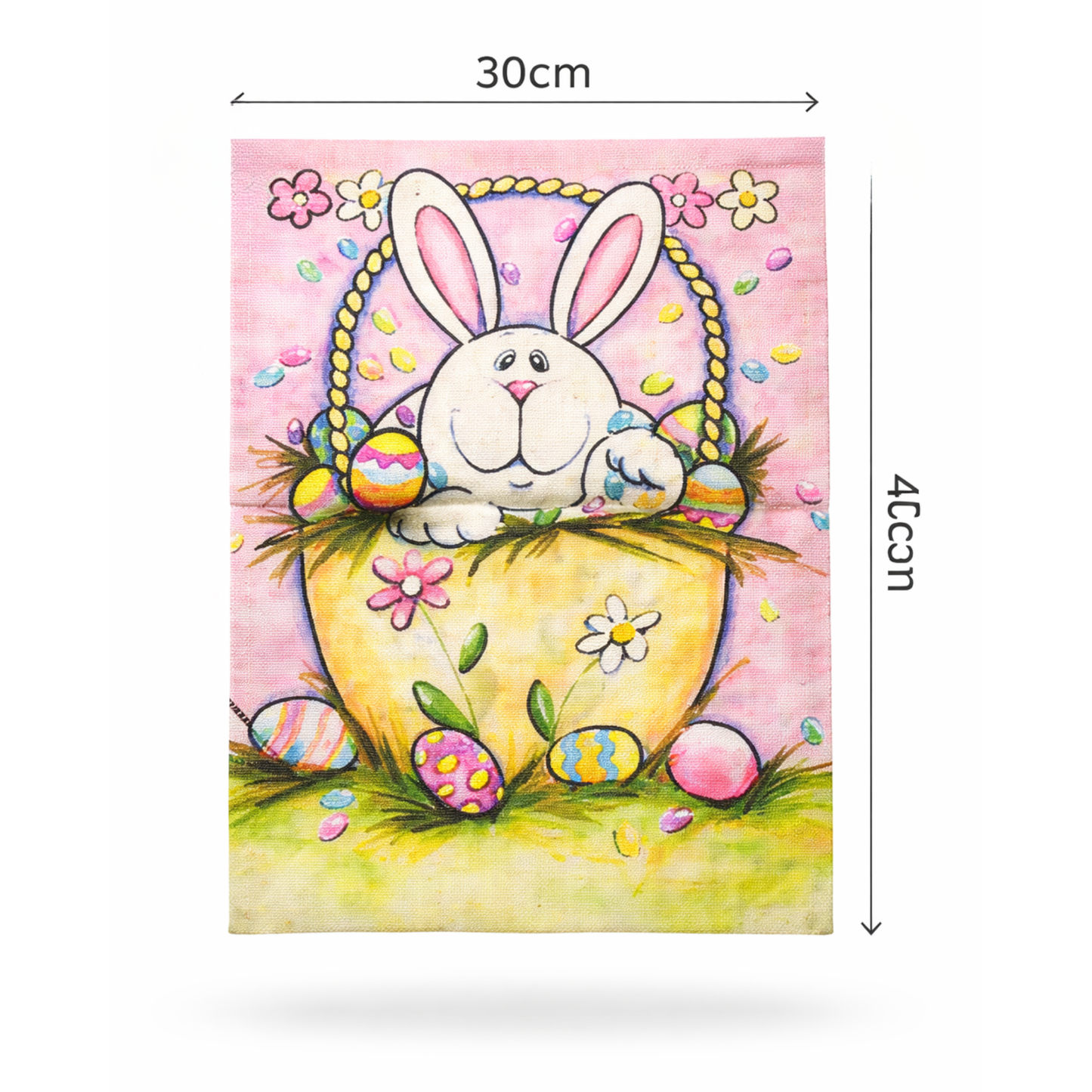 Easter Bunny Table Placemat 30x40cm – Colorful Spring Dining Decor
