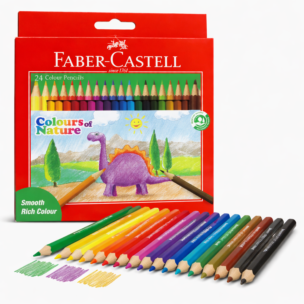 Faber-Castell Colour Pencils 24 Colors Smooth Rich Colour Set