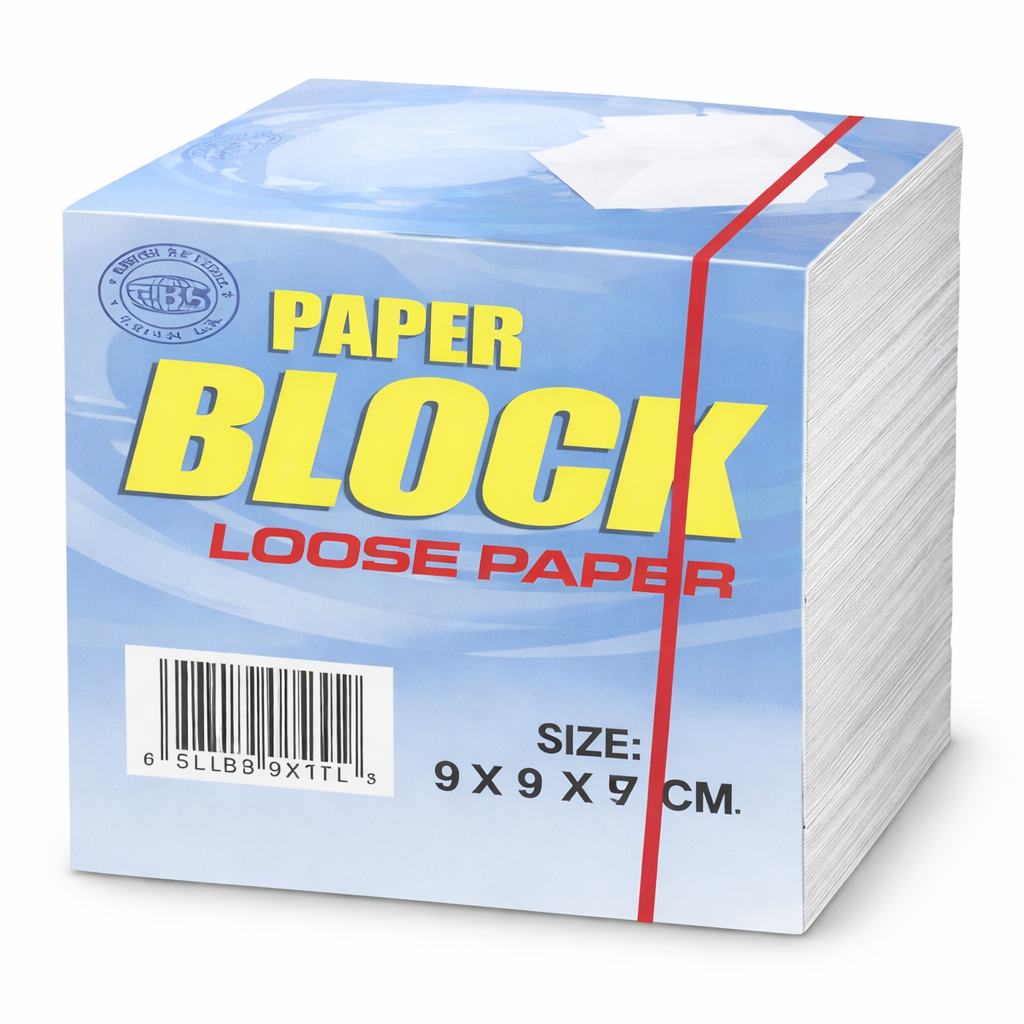 Paper Block Cube 9x9x9cm Loose Note Paper White Office Stack