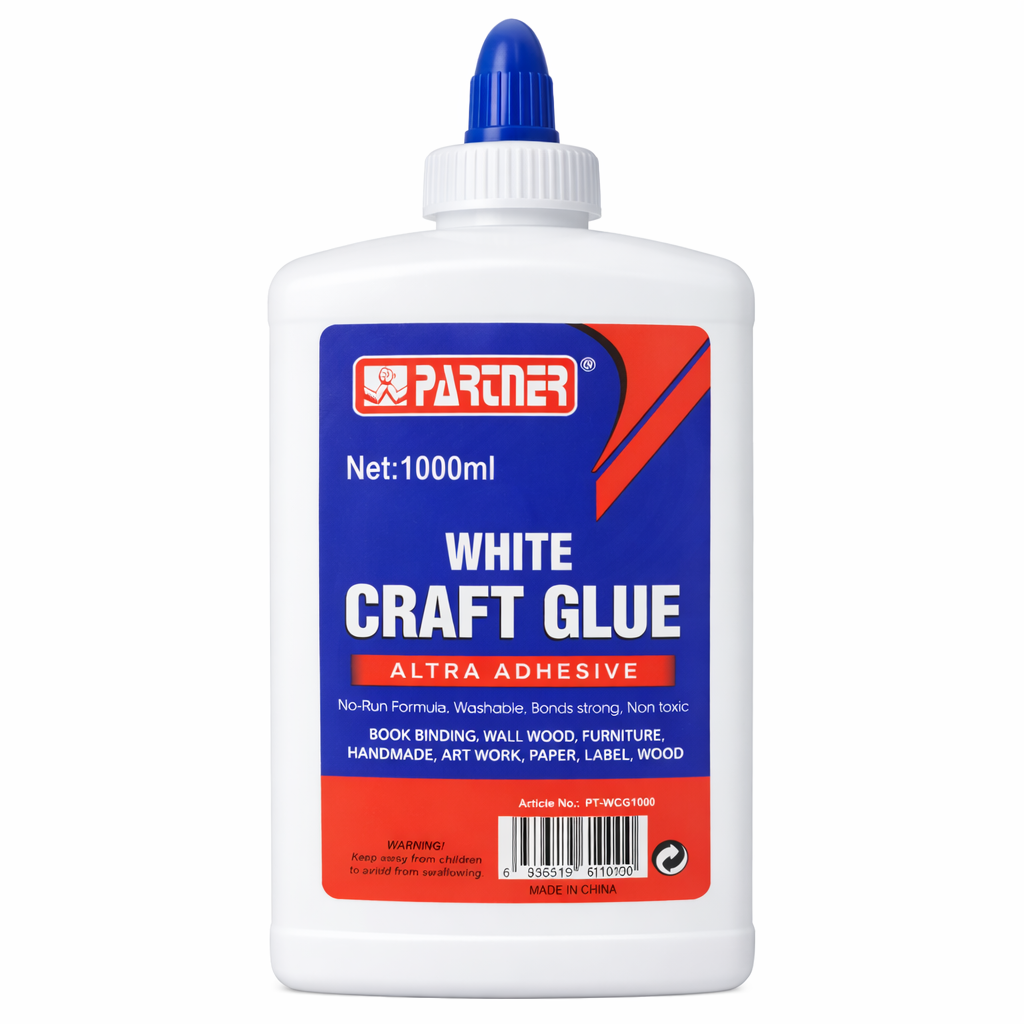 Partner White Craft Glue – Multipurpose School & DIY Adhesive (250g / 500g / 1000g)