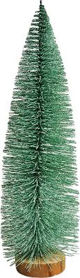 Three-Piece Mini Frosted Tabletop Christmas Tree Decoration Set