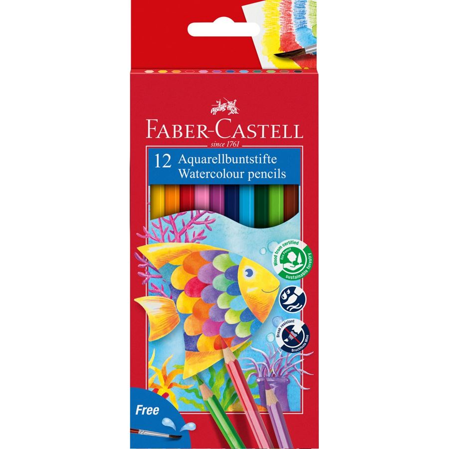 Faber-Castell 12 Watercolour Pencil