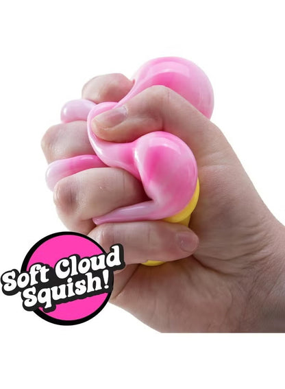 NeeDoh Nice Cream Cone Pink Squishy Stress Toy – Soft Sensory Fidget Toy