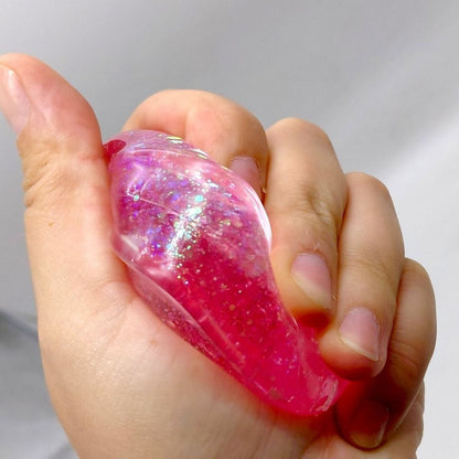 Glitter Handbag Squeeze Toy, Stretchy Sensory Fidget