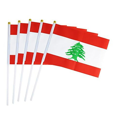 Lebanon Flag – A5 Size Handheld (Pack of 5)