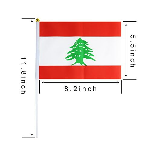Lebanon Flag – A5 Size Handheld (Pack of 5)