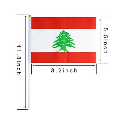 Lebanon Flag – A5 Size Handheld (Pack of 5)
