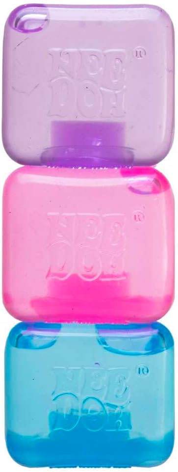 NeeDoh Nice Ice Baby | Mini Ice Cube Sensory Squeeze Toy 4-Pack