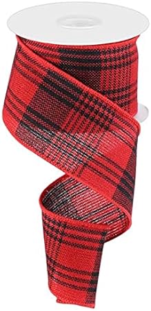 Christmas Burlap Ribbon Set – 5 Rolls