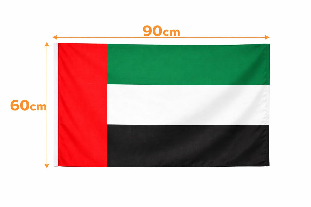 UAE Flag 60 × 90 cm – Fabric National Flag for Indoor & Outdoor Display