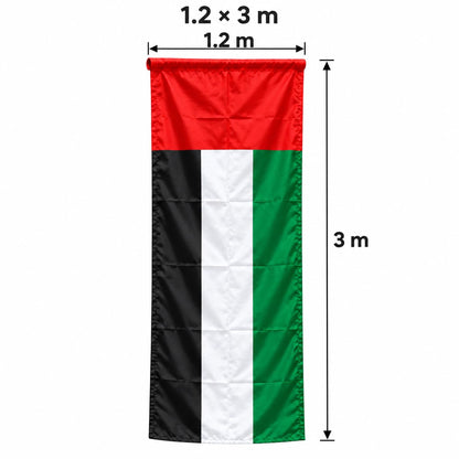 UAE Flag 1.2 × 3 m – Large Fabric National Flag for Buildings & Events