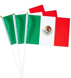 Mexico Flag – A5 Size Handheld (Pack of 5)