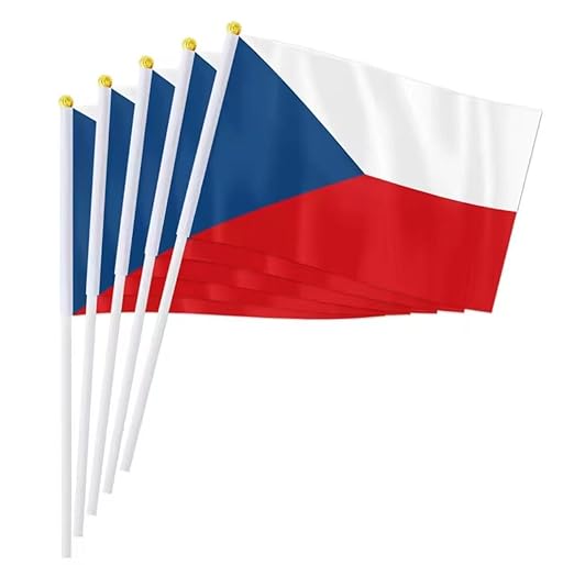 Czech Republic Flag – A5 Size Handheld (Pack of 5)