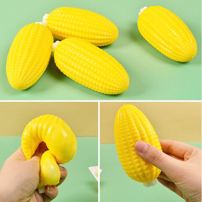2-Pack Corn-Shaped Squeeze Toys, Soft Stretchy Sensory Fidget Set – 11 cm