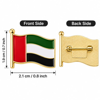 UAE Flag Lapel Pins – Pack of 6 | National Day & Flag Day Badges