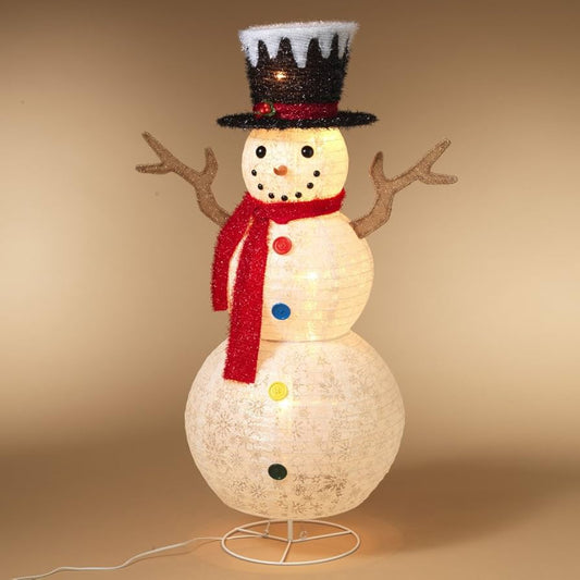 Snowman Decoration – Illuminated Christmas Snowman Figurine