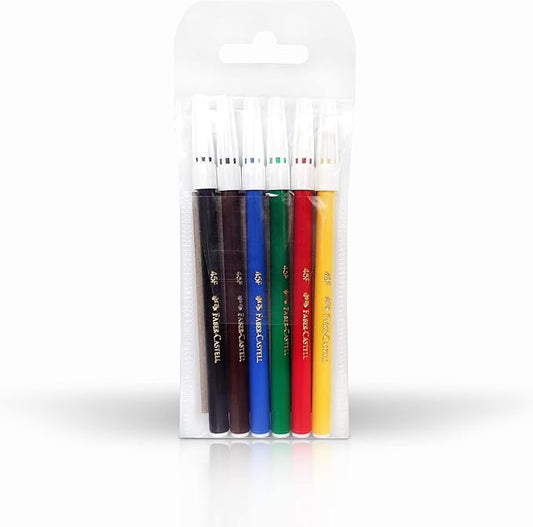 Faber-Castell Felt Pen 6 Fibre-Tip Color Markers,