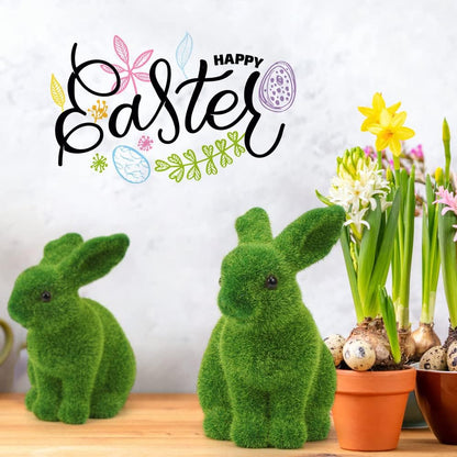 Artificial Grass Bunny Decor 18cm – Easter Rabbit Table & Garden Decoration