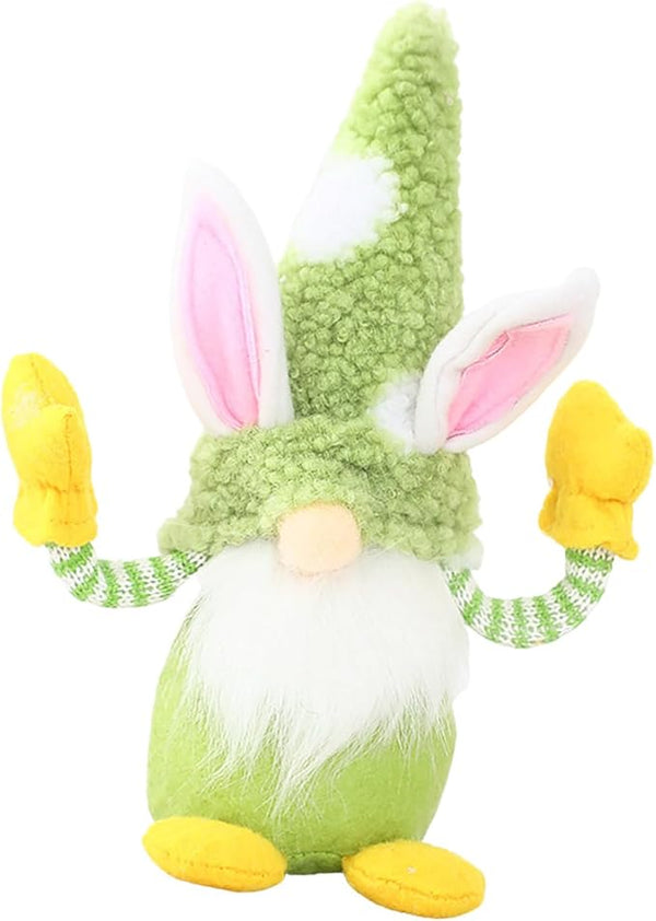 Easter Gnome Bunny Plush Decor 22cm – Cute Scandinavian Spring Table Ornament