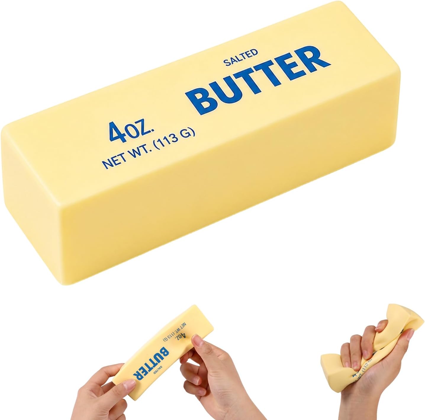 Butter Bar Squeeze Toy, Soft Stretchy Stress-Relief Fidget – 14 cm