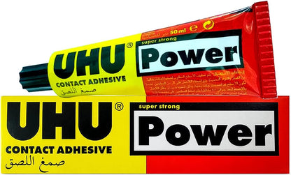 UHU Power Contact Adhesive Glue 50ml Super Strong Multipurpose