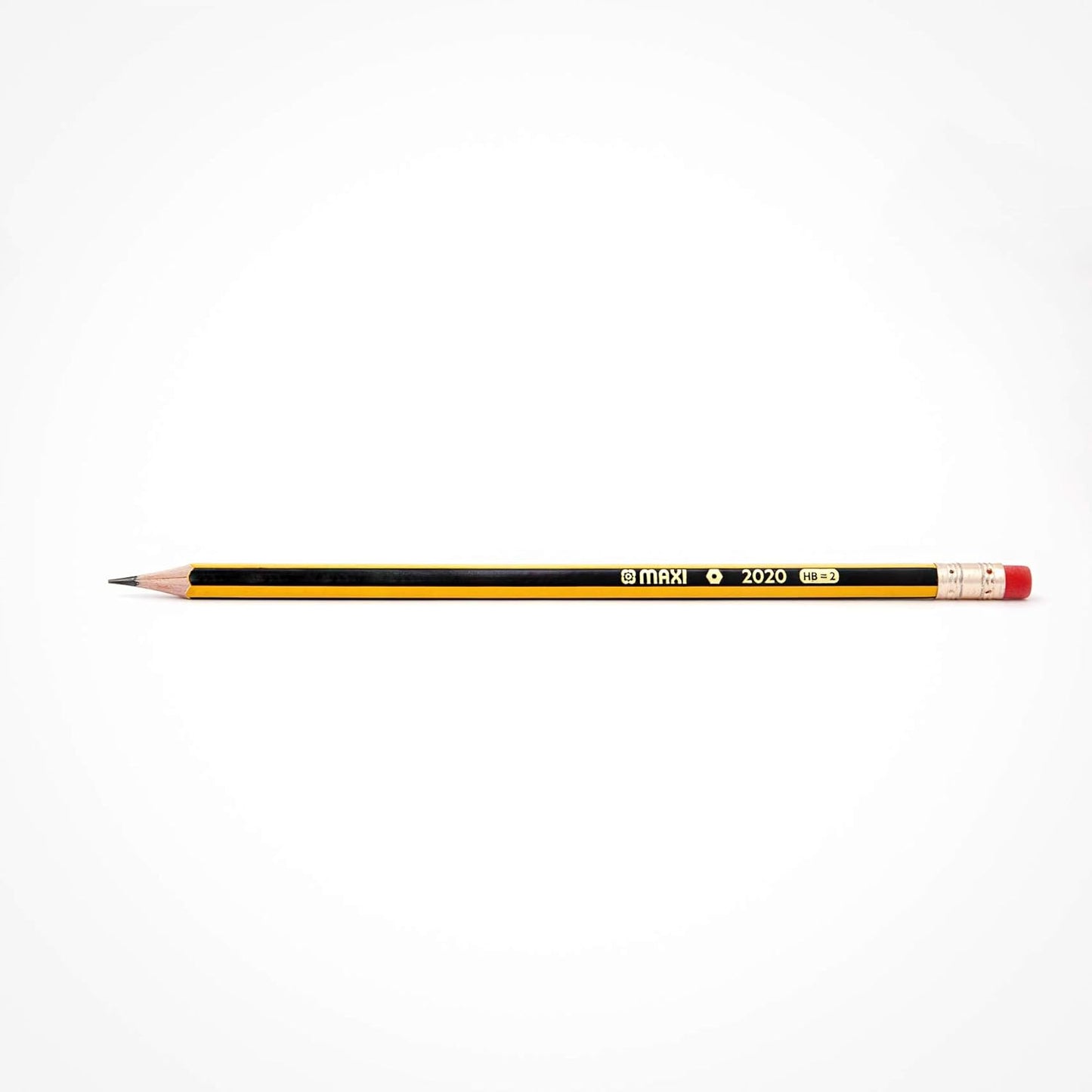 Maxi Classic Hexagonal Graphite Pencil HB With Rubber Tip. 1x12pcs
