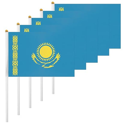 Kazakhstan Flag – A5 Size Handheld (Pack of 5)
