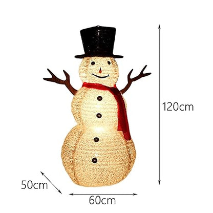 Snowman Decoration – Illuminated Christmas Snowman Figurine