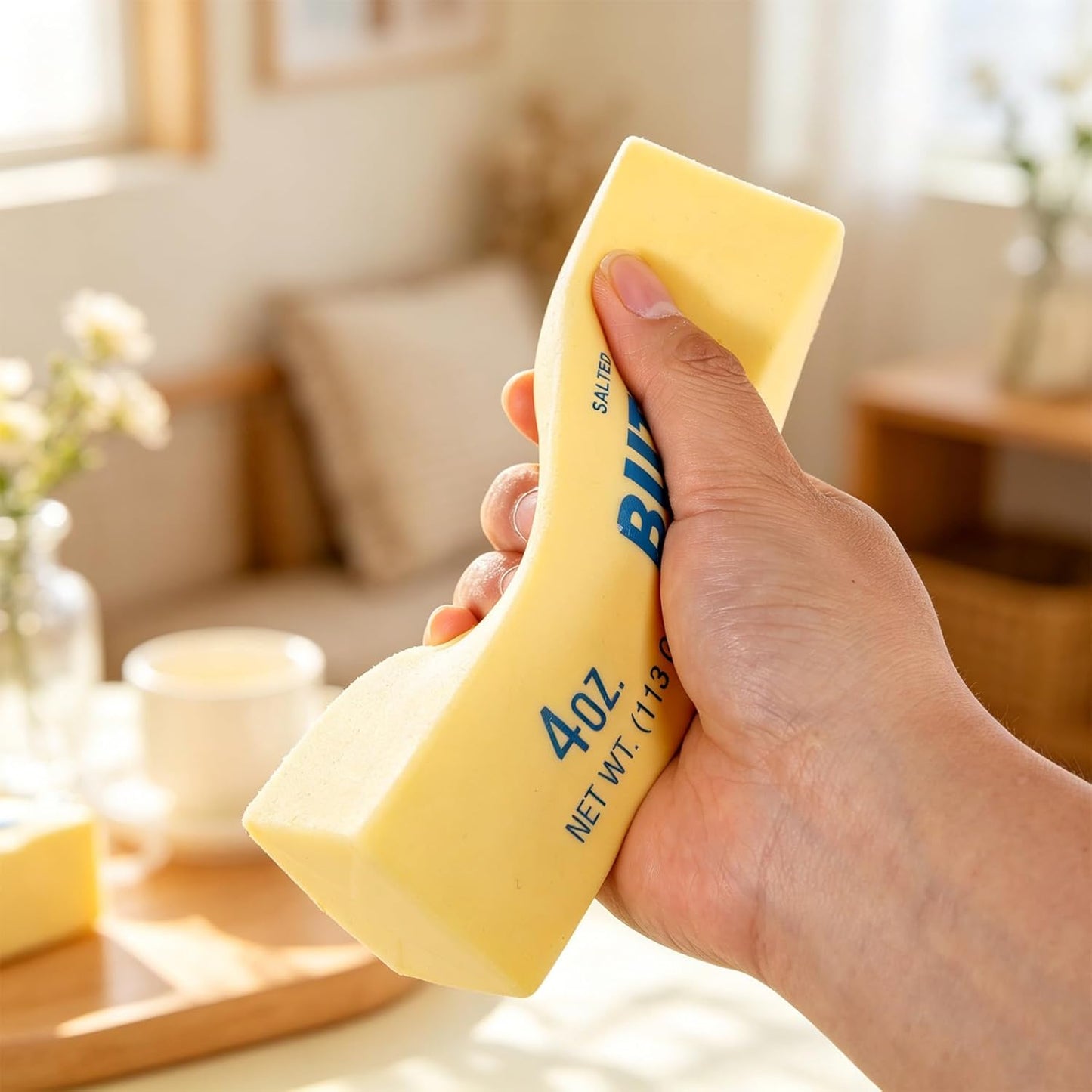 Butter Bar Squeeze Toy, Soft Stretchy Stress-Relief Fidget – 14 cm