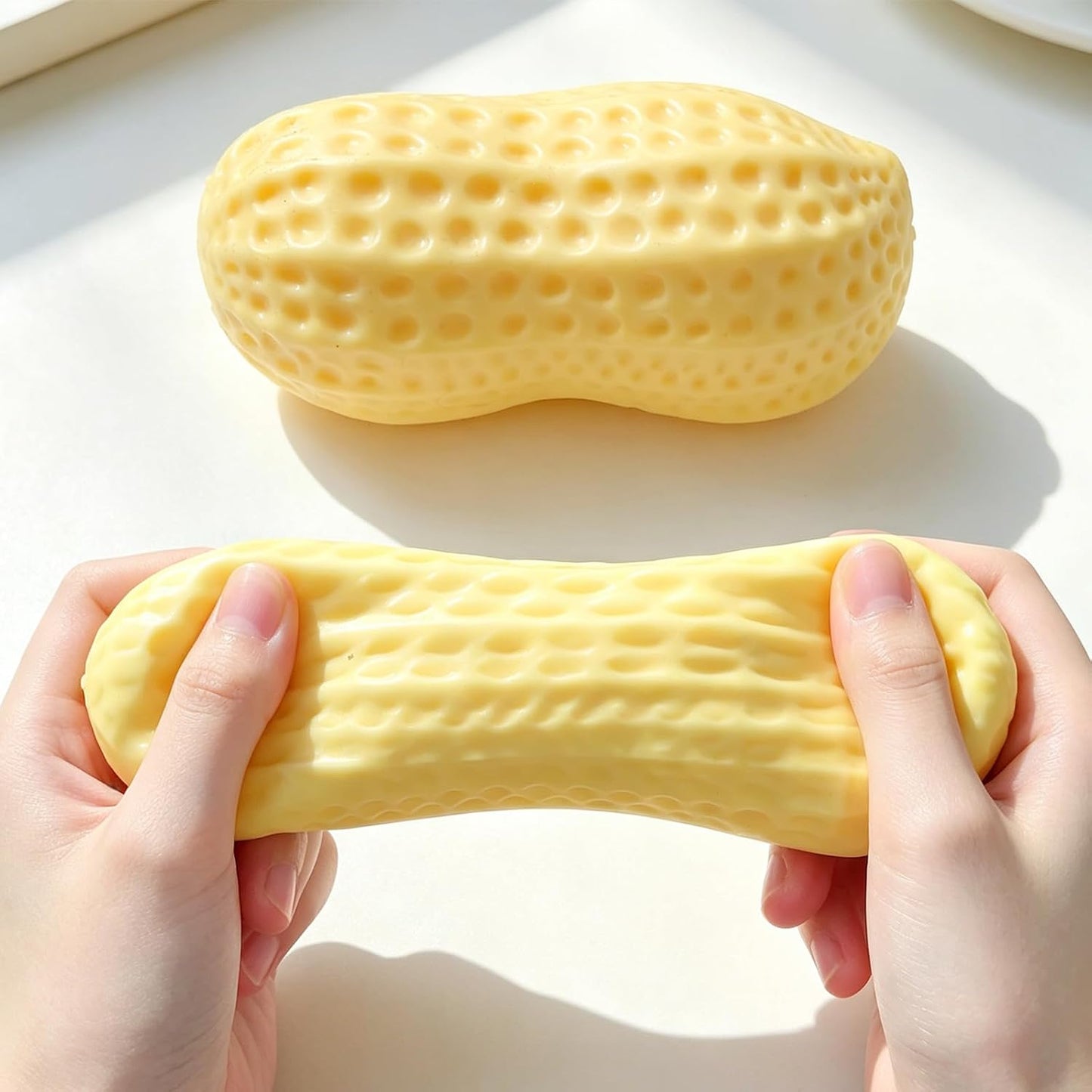2-Pack Peanut-Shaped Squeeze Toys, Soft Stretchy Sensory Fidget Set – 11 cm