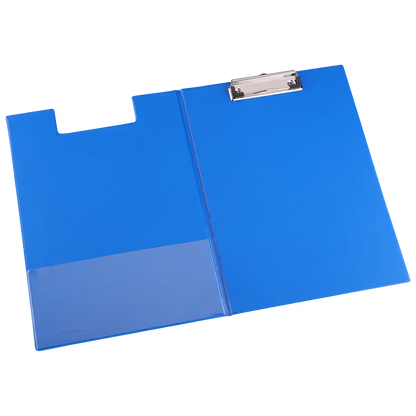 A4 Clipboard Folder with Metal Clip – Blue Document Writing Board