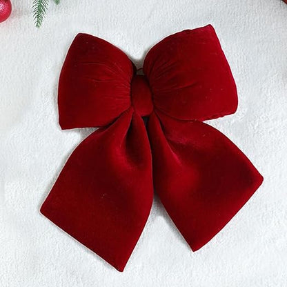 Velvet Luxury Christmas Bow Decoration – 33cm