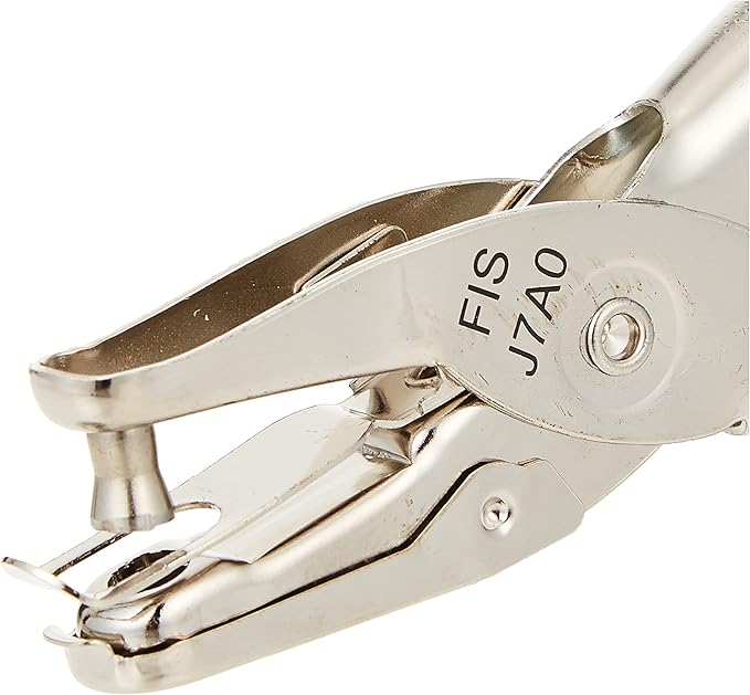 FIS One Hole Punch Plier J7A0 – Handheld, 8 Sheets Capacity
