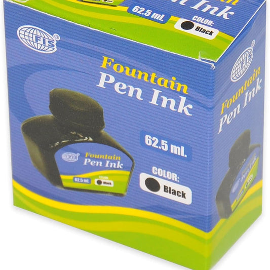 FIS Fountain Pen Ink – Black | 62.5 ml Bottle