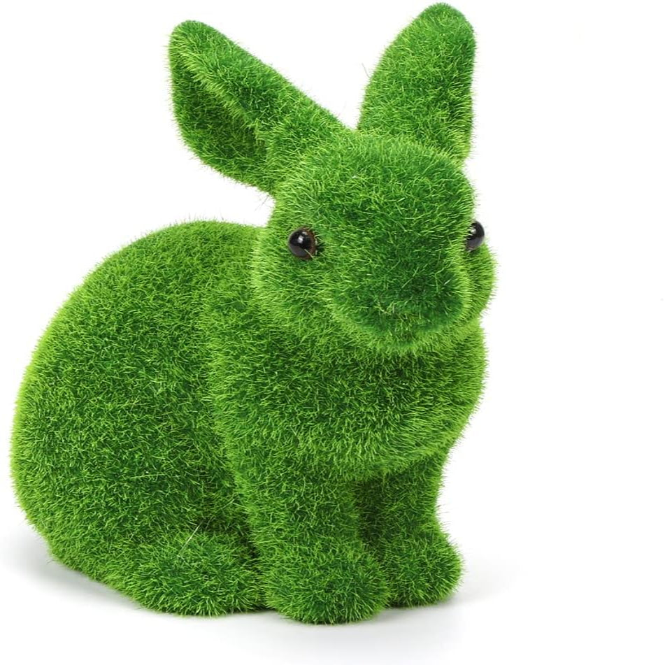 Artificial Grass Bunny Decor 18cm – Easter Rabbit Table & Garden Decoration