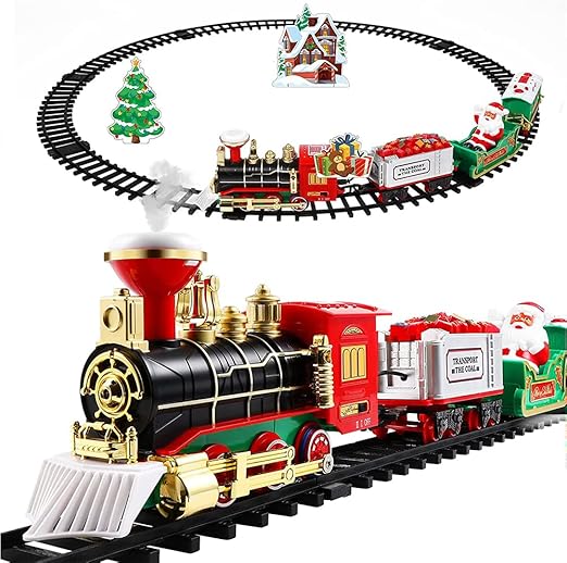 Christmas Train Set – Light-Up, Sound, Battery Operated
