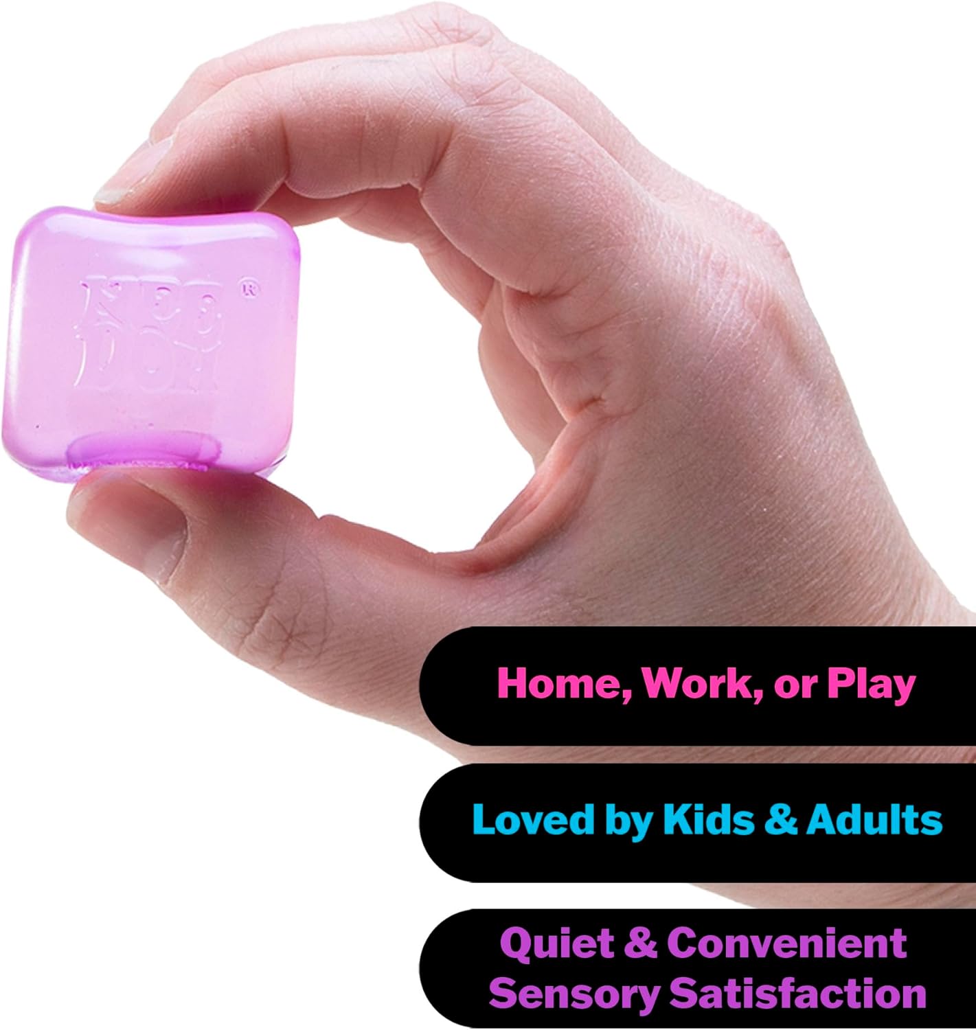 NeeDoh Nice Ice Baby | Mini Ice Cube Sensory Squeeze Toy 4-Pack