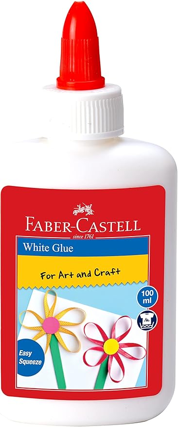 FABER-CASTELL WHITE GLUE IN A 100ML BOTTLE
