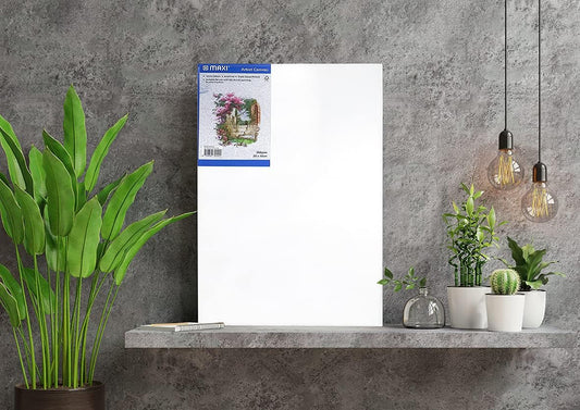 MAXI STRETCHED CANVAS BOARD 380 GSM 20X20