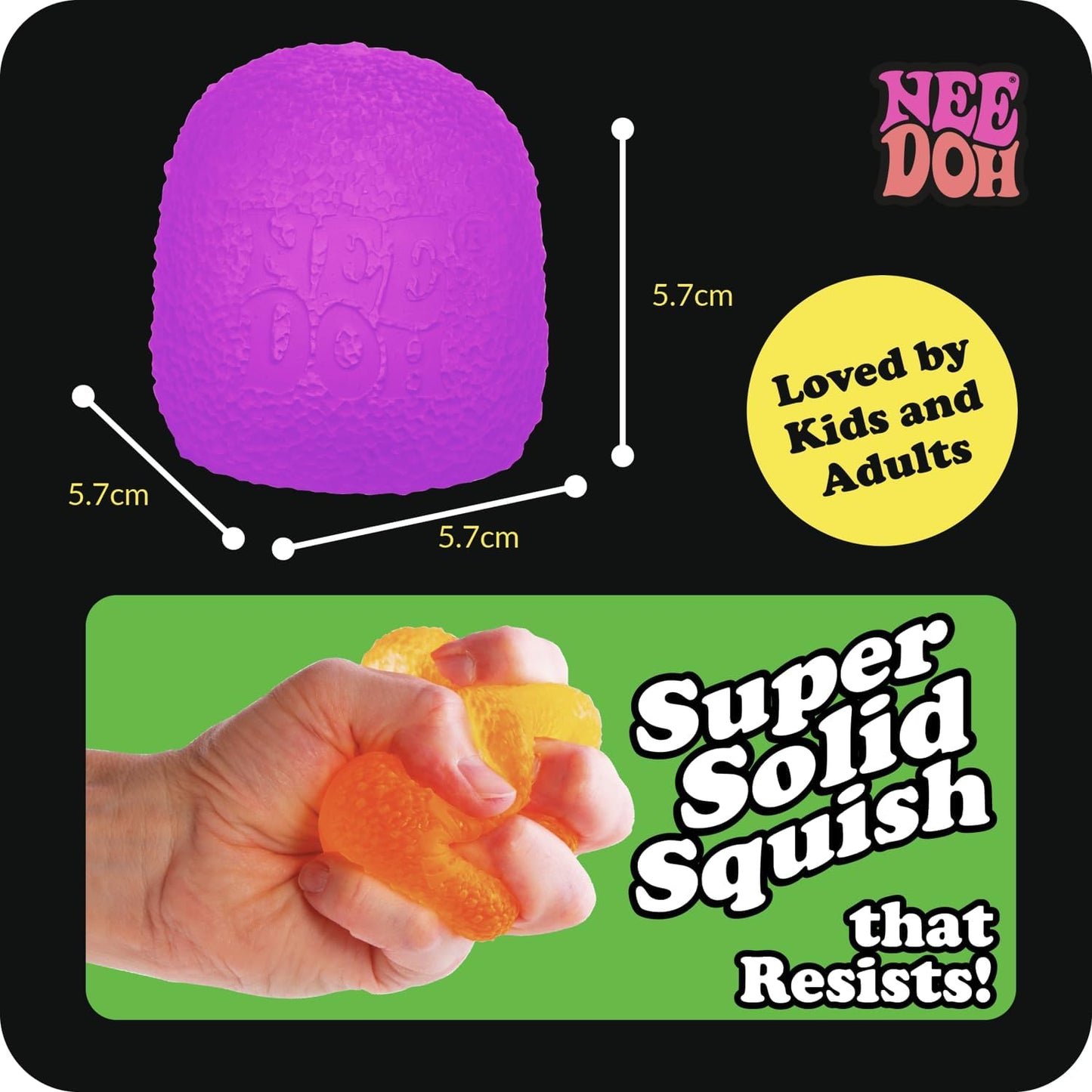 NeeDoh Gumdrop – Orange Squishy Stress Ball