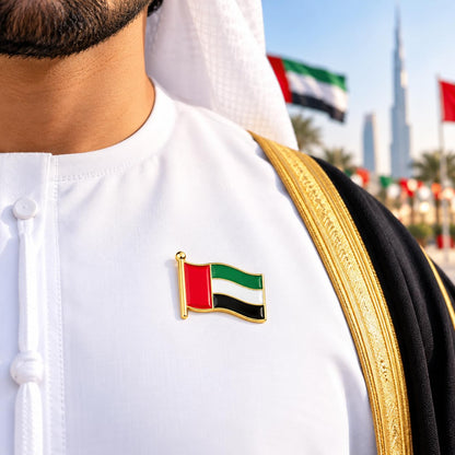 UAE Flag Lapel Pins – Pack of 6 | National Day & Flag Day Badges
